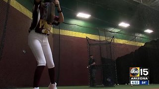 Goodyear girl breaks barrier, makes boy's middle school baseball team