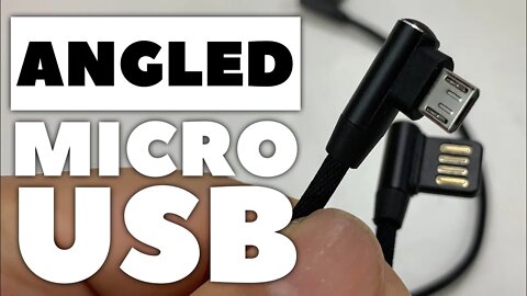 Micro USB Cable with Both Ends Angled