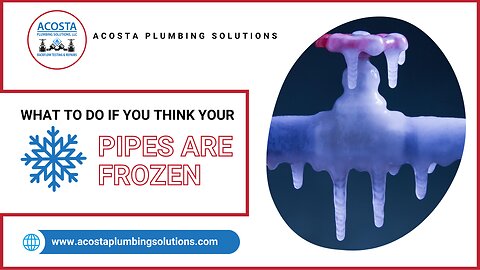 What to do if you think your pipes are frozen