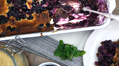 Beeren Cobbler für den faulen Mann