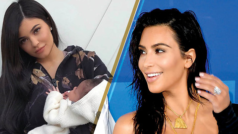 Kim Kardashian RESPONDS to Kylie Jenner's Very FIRST Full Photo of Baby Stormi