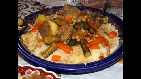 ALGERIA couscous with vegetables simplified with 500 g of medium semolina! like