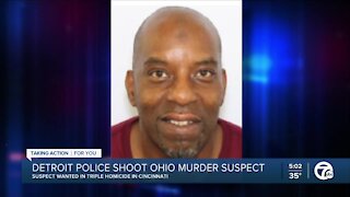 Detroit police shoot Cincinnati man, accused of killing 3 in Ohio, outside of motel