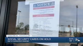 Social Security cards on hold due to pandemic