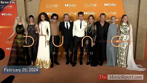 DUNE PART TWO US premiere Timothée Chalamet, Zendaya, Rebecca Ferguson, Florence Pugh - 2/25/2024