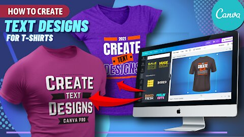Create T-Shirt Text Designs With Canva | Canva Text Templates, Font Combinations & Effects