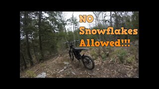 No Snow Flakes Allowed, only true Americans ride Sur Ron XX Ludicrous