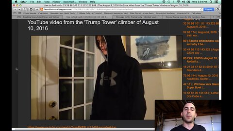 PLANNED PROPAGANDA- The Trump Tower Climber's YouTube video of August 9, 2016 DECODED - 2016