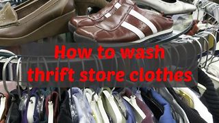 How to wash thrift store clothes