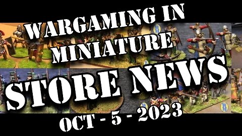 Wargaming in Miniature 🔴Ebay store News Oct 5th 2023