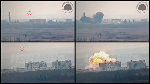 Krasnohorivka: Russian UMPK FAB glide bombs hits Ukrainian positions