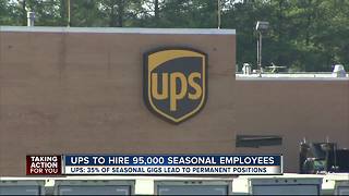 UPS will hire about 95,000 extra workers for holiday season