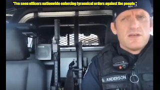 Seattle police officer Greg Anderson urges cops not to enforce tyrannical lockdown orders