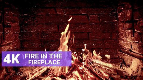 4K Crackling Sound Of Fire In The Fireplace | Sound Fast Sleep To The Sound Of Fire In The Fireplace