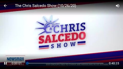 The Chris Salcedo Show ~ PM ~ Full Show ~ 26th October 2020.