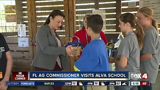 Florida Agricultural Commissioner visits Alva school
