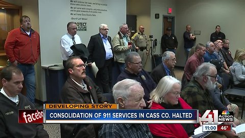 Consolidation of 911 services in Cass County halted