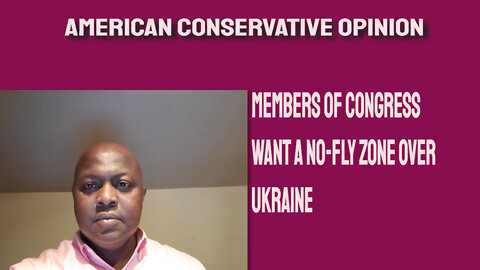 Members of Congress want a No Fly zone over Ukraine