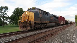 CSX Manifest Mixed Freight Train from Bascom, Ohio August 29, 2020