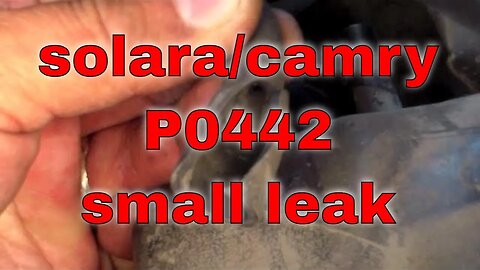 Quick Fix P0442 EVAP Small Leak Toyota Solara Camry √ Fix it Angel