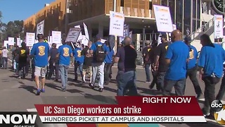 UC San Diego workers on strike