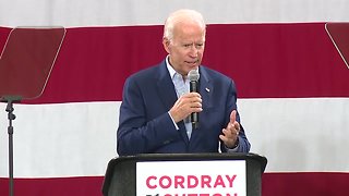 Former Vice President Joe Biden in town to rally Ohio Democrats