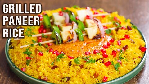 Grilled Paneer Rice Recipe | Veg Meals | Lunch/Dinner Recipes | Variety Rice Recipes | Varun Inamdar