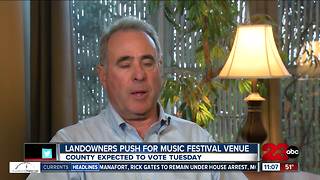 Music festival venue goes before county supervisors