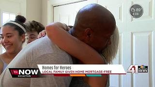 Wounded veteran receives mortgage-free home