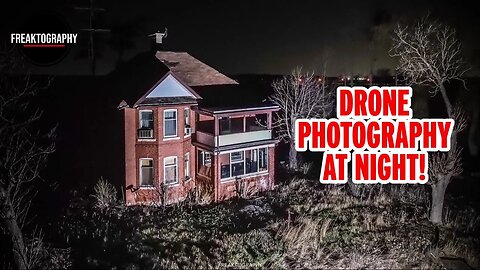 Drone Photography At Night of an Abandoned House - Moman PowerMax 140 Test