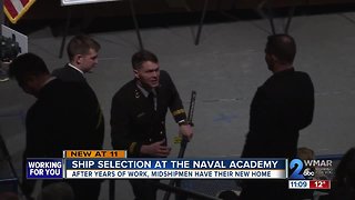 Ship Selection night at the Naval Academy