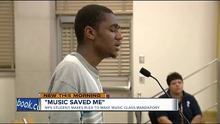 "Music saved me:" MPS student makes plea to make music class mandatory