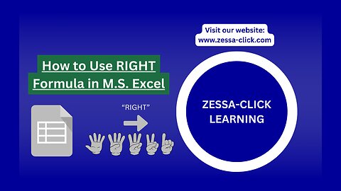 How to Use RIGHT Formula in M.S. Excel