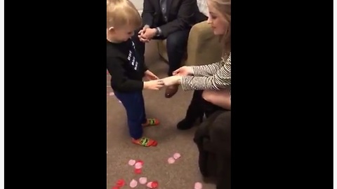 Emotional Toddler Refuses To Let His Mom Get Married To Anyone But Him
