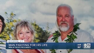 Tempe woman shares how husband continues to battle COVID-19 in the ICU