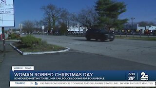 Police: Woman robbed on Christmas after trying to sell car to suspect in Glen Burnie