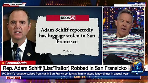 Rep. Adam Schiff (Liar/Traitor) Robbed In San Fransicko