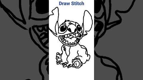 Drawing Stitch from Lilo and Stitch! #drawing #sketch #liloandstitch