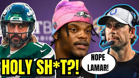 Aaron Rodgers TRADE to Jets In MAY?! Colts' Shane Steichen SLAMS DOOR on Lamar Jackson!