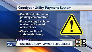 Goodyear's online bill payment system possibly compromised