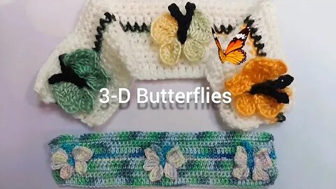 3-D Crochet Butterfly Stitch 🦋💖Vintage Classic Style! Complete Tutorial!!