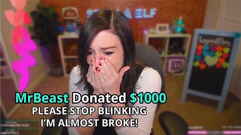 I Donated $1000 Every Time She Blinked - Fortnite Streamers. MrBeast . MrBeast Official .