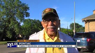 World War II veteran honored at family reunion