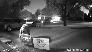 Police search for election sign thief in Clawson