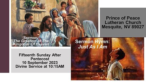 Part 2: Fifteenth Sunday After Pentecost Divine Service