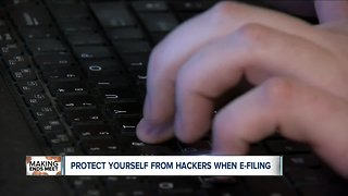 Beware of tax scammers when e-filing from your home computer.