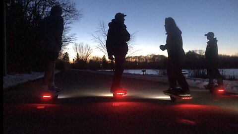 OneWheel Winter Night Ride 2