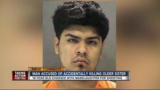 19-year-old charged with manslaughter after accidentally shooting his sister