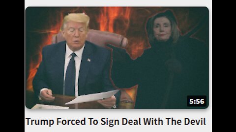 Trump Forced To Sign Deal With The Devil