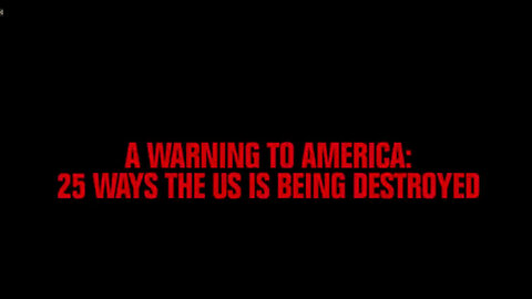 A Warning to America: 25 Ways the US is Being Destroyed from Within